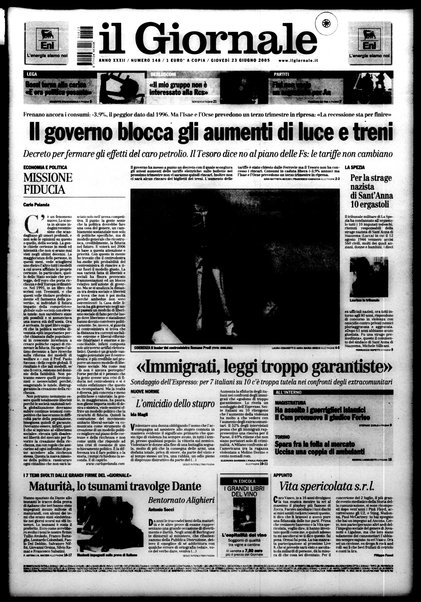 Il giornale : quotidiano del mattino